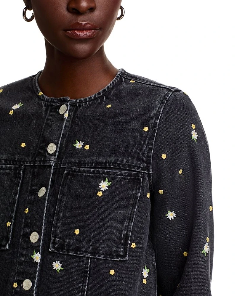 Lido Floral Denim Jacket