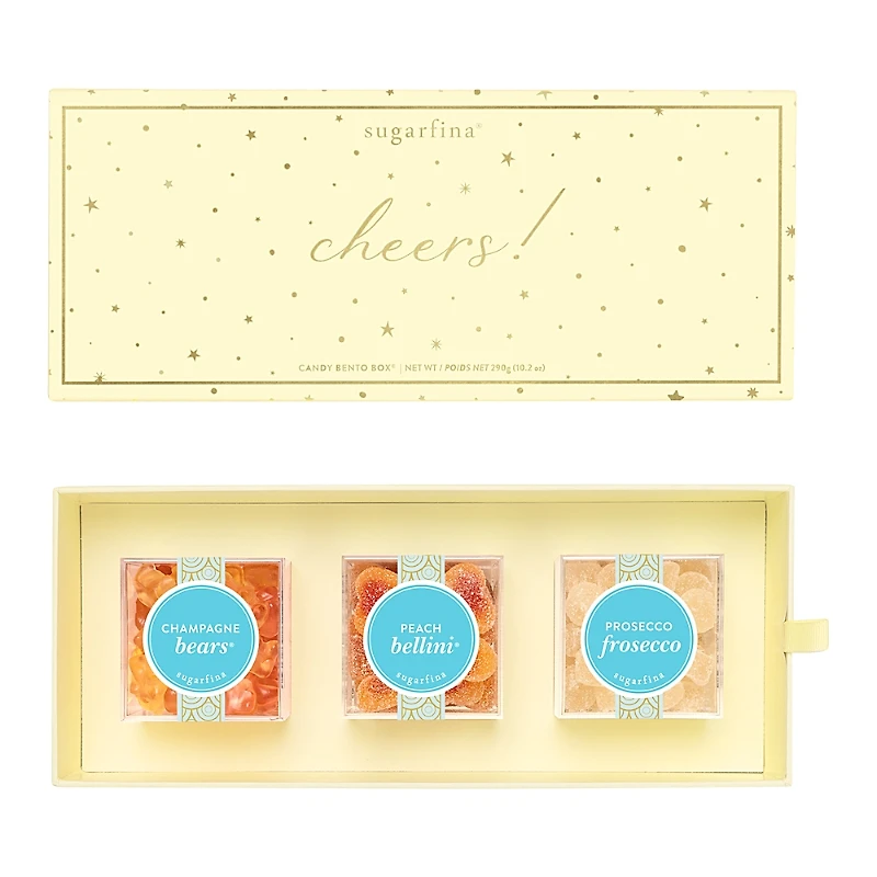 Sugarfina Cheers 3 Piece Bento Box