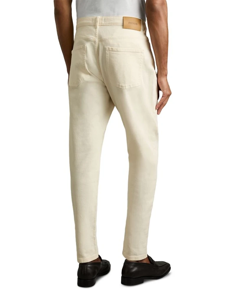 Rathbone Cropped Relaxed Fit Jeans White