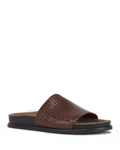 Vagabond Shoemakers Women's Effie Woven Leather Slide Sandals