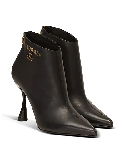Balmain Women's Eden Calfskin Ankle Boots