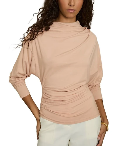 Daisy Draped Long Sleeve Top