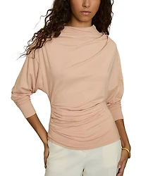 Daisy Draped Long Sleeve Top
