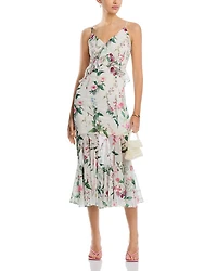 Ruffled Midi Dress