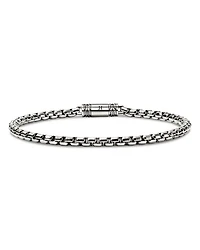 Box Chain Bracelet in Sterling Silver