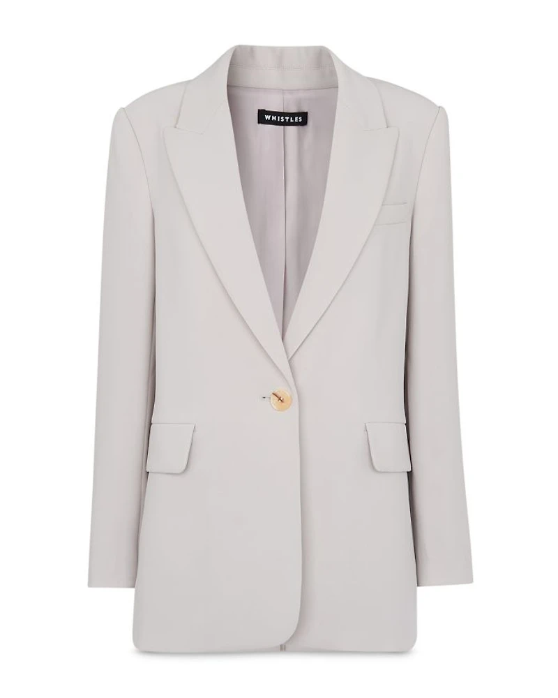 Petites Crepe Boyfriend Blazer
