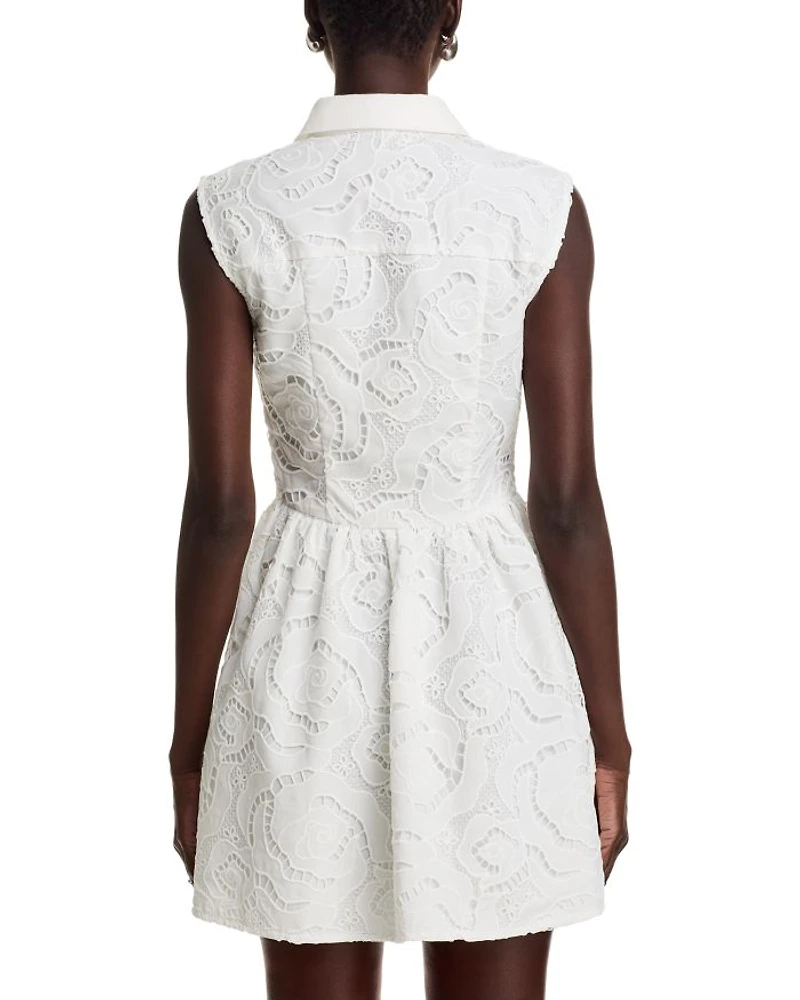 Lace Mini Shirt Dress - Exclusive