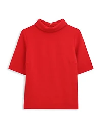 Tali Roll Neck Short Sleeve Top