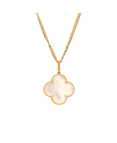 Magic Alhambra Long Necklace 18K Gold and Mother of Pearl