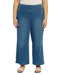 Mallory Sailor High Waisted Jeans Mid Wash