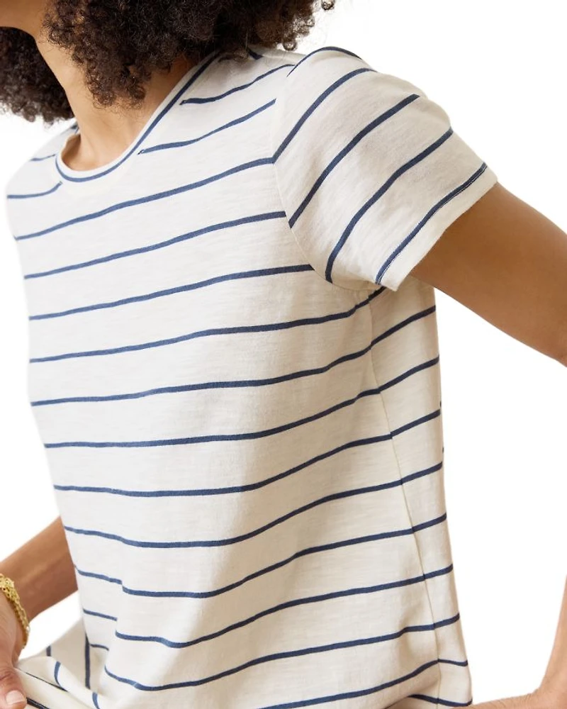 Striped Swing Crewneck Tee