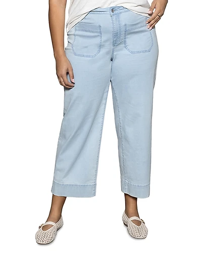 Sanctuary Plus The Marine Cropped Wide Leg Jeans