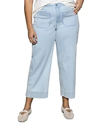 Sanctuary Plus The Marine Cropped Wide Leg Jeans
