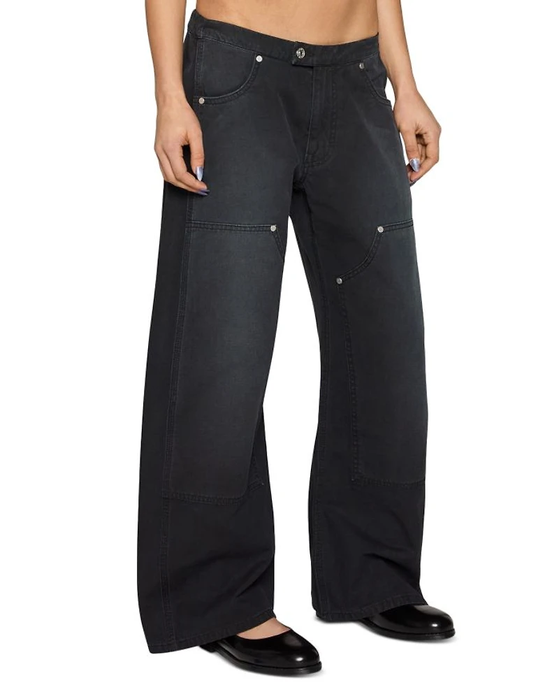 Jax Mid Rise Barrel Leg Pants