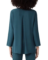 Silk Georgette Crepe Round Neck Tunic
