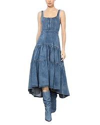 Diana Tiered Denim Dress