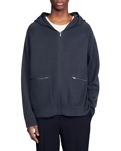 Hooded Zip Cardigan