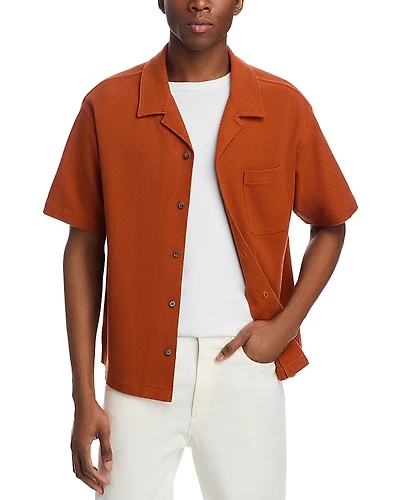 Frame Men's Jacquard Short Sleeve Camp Shirt