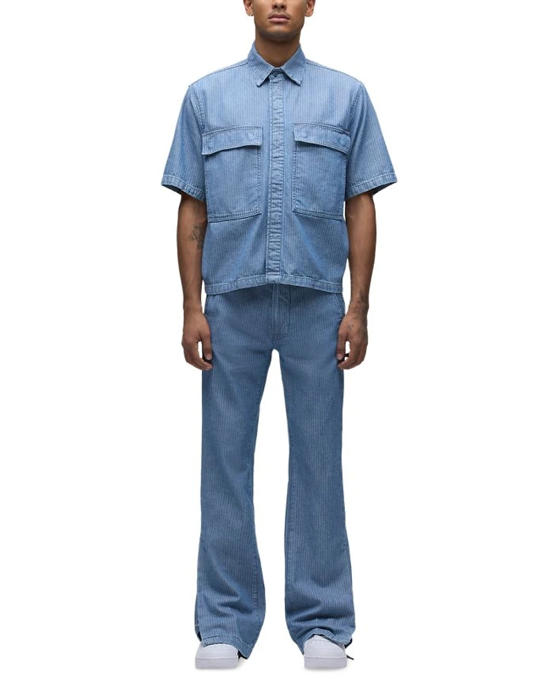 Short Sleeve Button Front Shirt