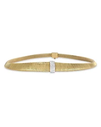 18K Yellow Gold Via Mercanti Tubogas Diamond Pavé Collar Necklace, 17.3"