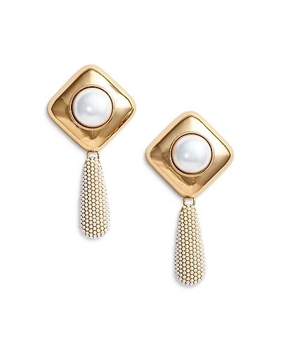 Self-Portrait Imitation Pearl Drop Earrings