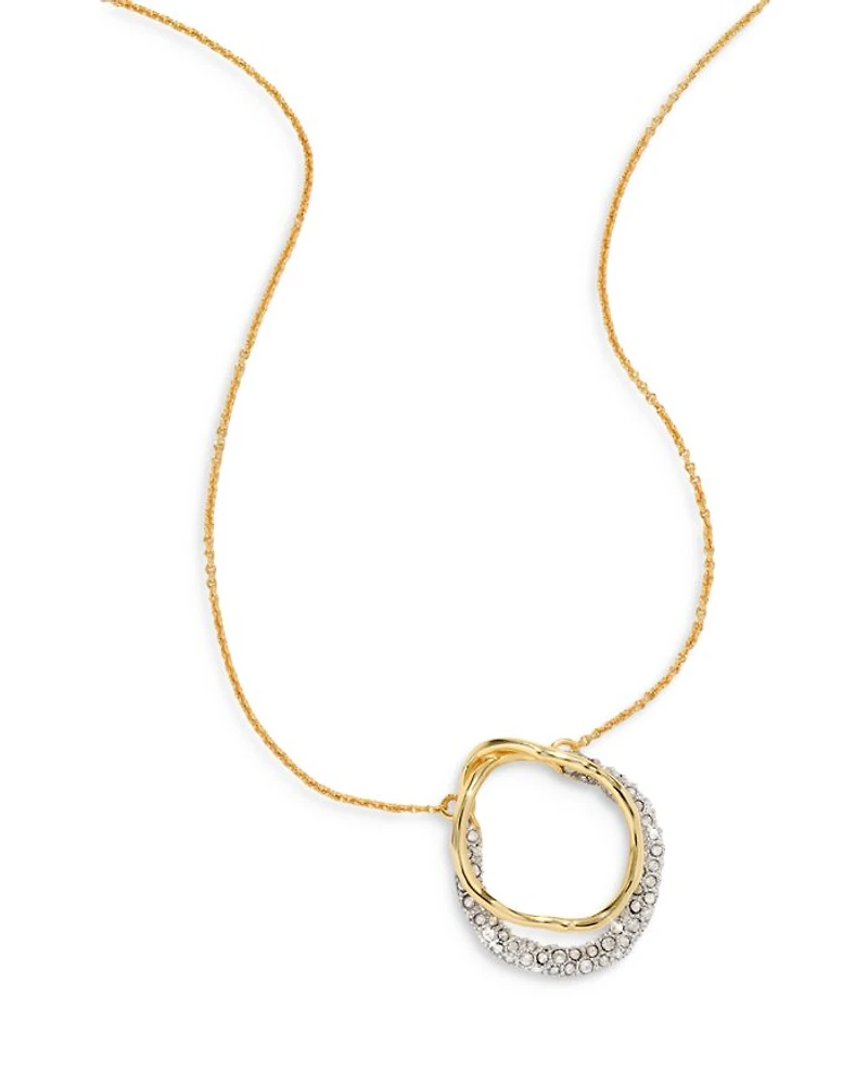 Solanales Crystal Orbit Necklace, 16"