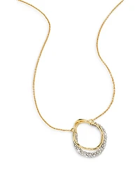 Solanales Crystal Orbit Necklace, 16"