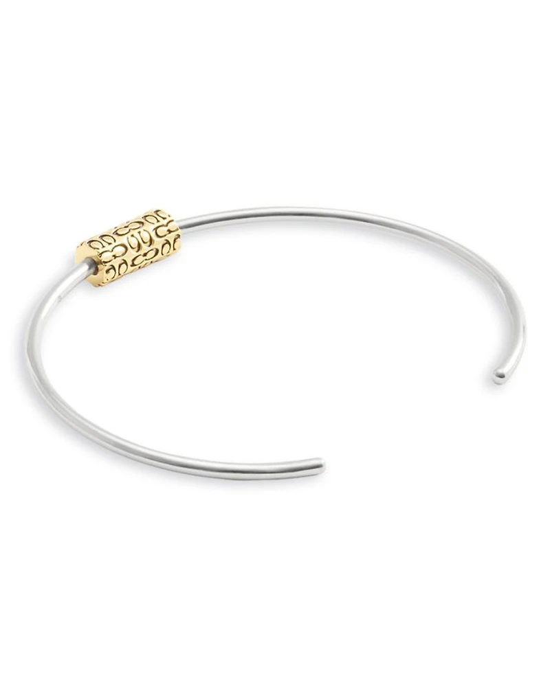 Signature Quilted Tube Cuff Bracelet