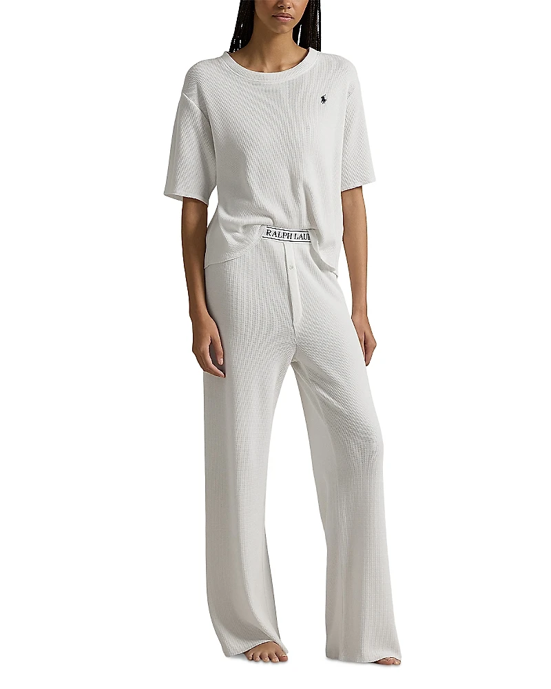 Polo Ralph Lauren Waffle Knit Pajama Set