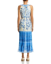 Amy Silk Ruffled Dress