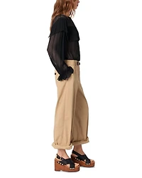 Ruffled Chiffon Top