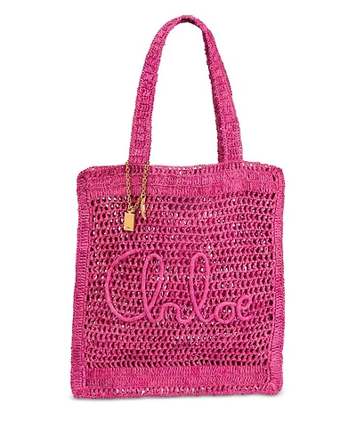 Summer Banana Raffia Tote