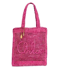 Summer Banana Raffia Tote