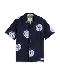 Scotch & Soda Boys' Allover Printed Short Sleeved Shirt - Little Kid, Big Kid