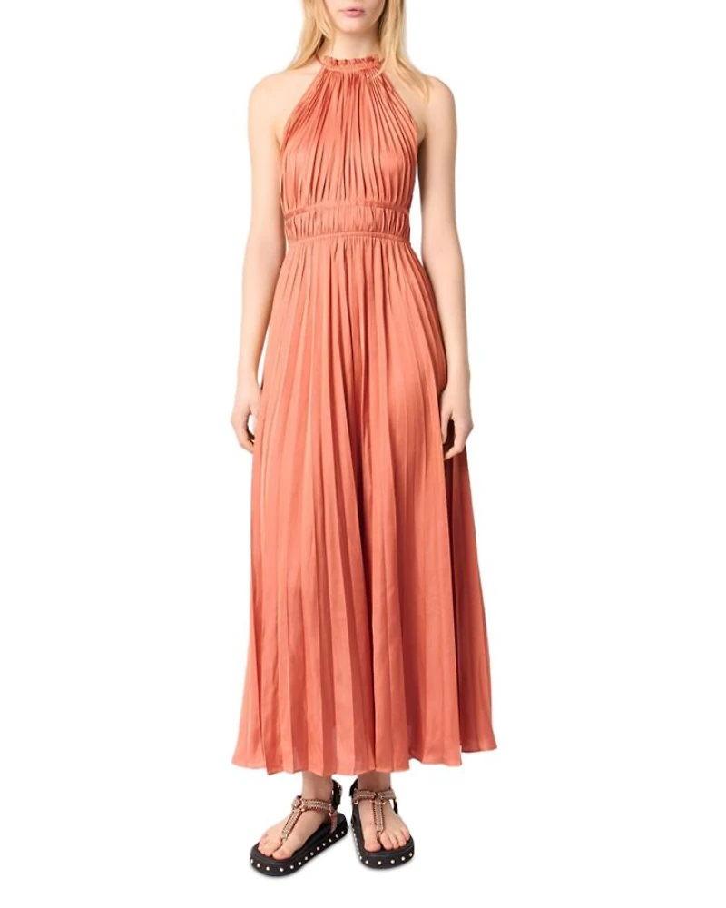 Pleated Maxi Dress