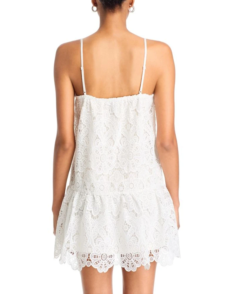 Lace Drop Waist Mini Dress - Exclusive
