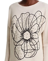 Embellished Dolman Sleeve Sweater