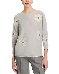Floral Embroidered Sweater
