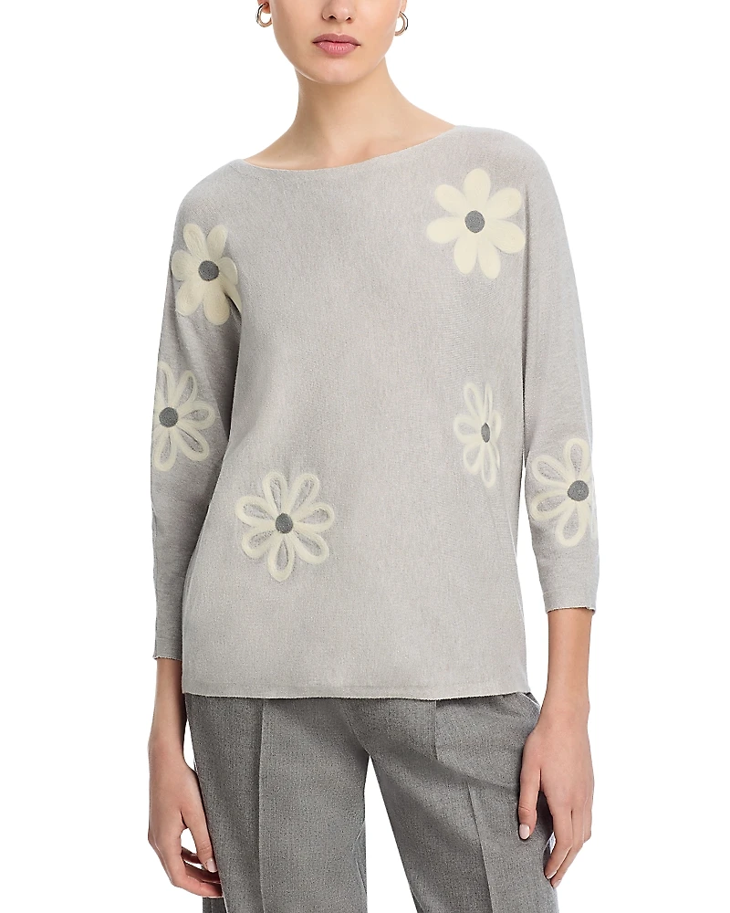 Sioni Floral Embroidered Sweater