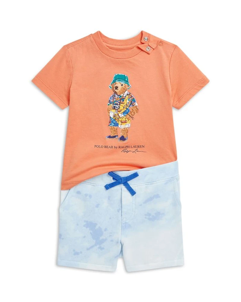 Boys' Polo Bear Jersey Tee & Terry Short Set - Baby