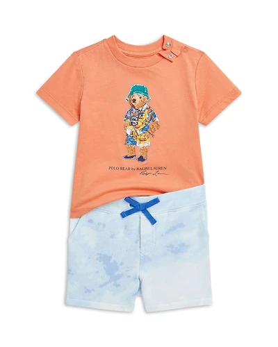 Boys' Polo Bear Jersey Tee & Terry Short Set - Baby