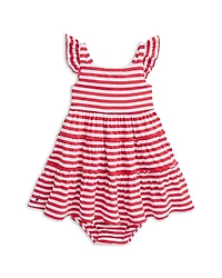 Girls' Striped Cotton Jersey Dress & Bloomer - Baby