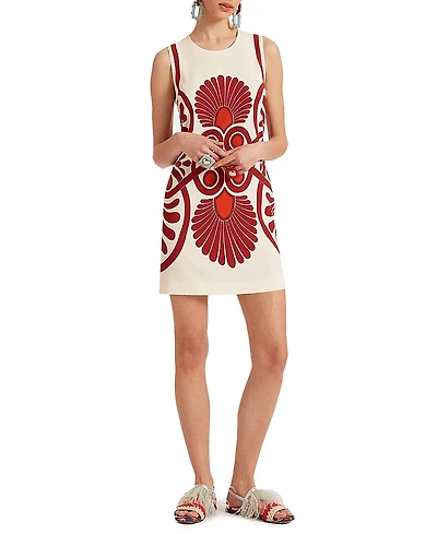 La DoubleJ Stretch Placee Medallion Tunic Dress