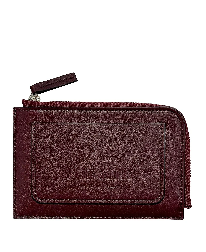 Hyer Goods Italian Leather Piccolo Zip-Around Card Wallet