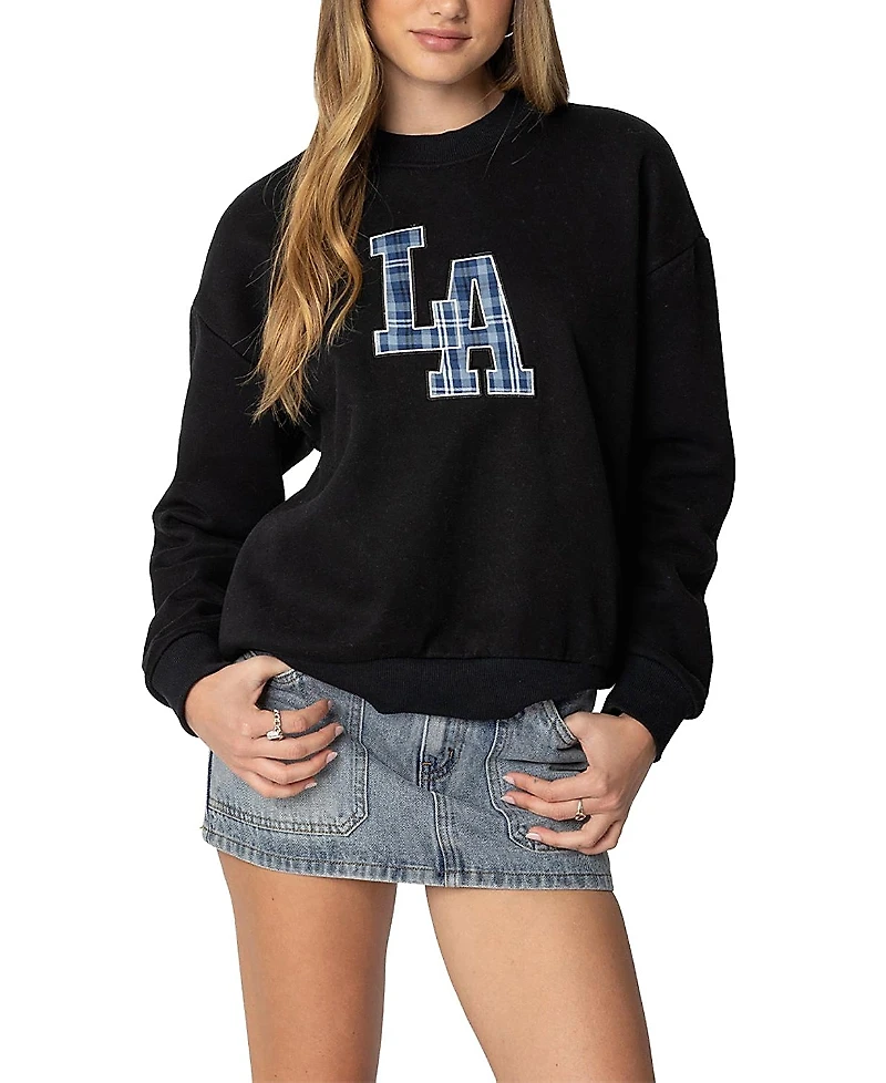 Edikted La Plaid Sweatshirt