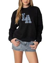 Edikted La Plaid Sweatshirt