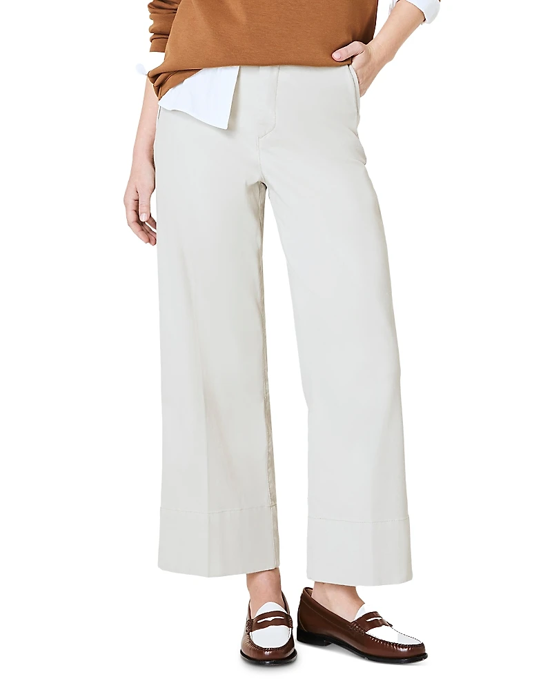 Spanx Stretch Twill Crop Wide Leg Pants 2.0