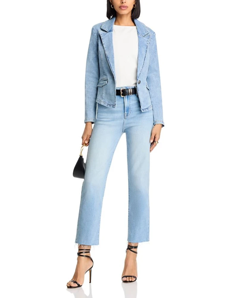 High Rise Straight Jeans