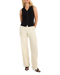 Sleeveless Ribbed Vest
