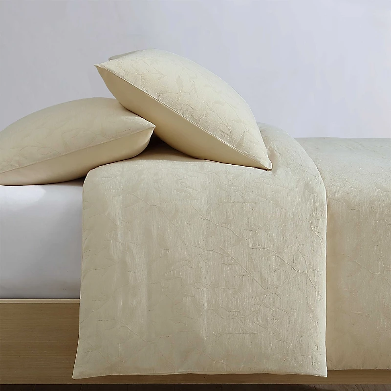 Calvin Klein Branching Leaves 3 Piece Comforter Set